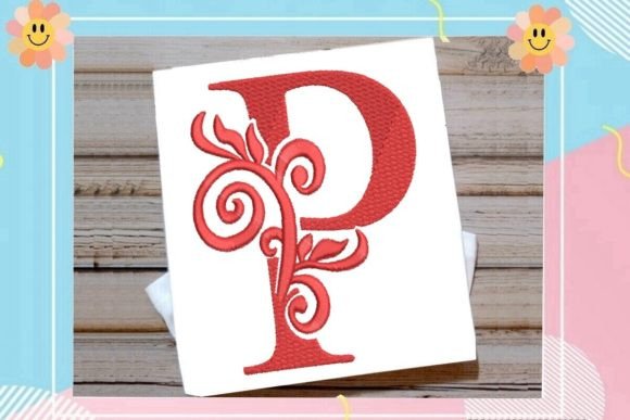Beautiful Letter P Monogram
