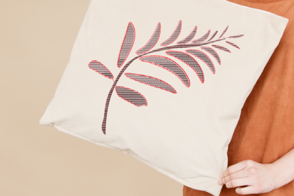 Brown Maroon Leaf Embroidery Review