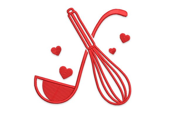 Kitchen Utensils Embroidery