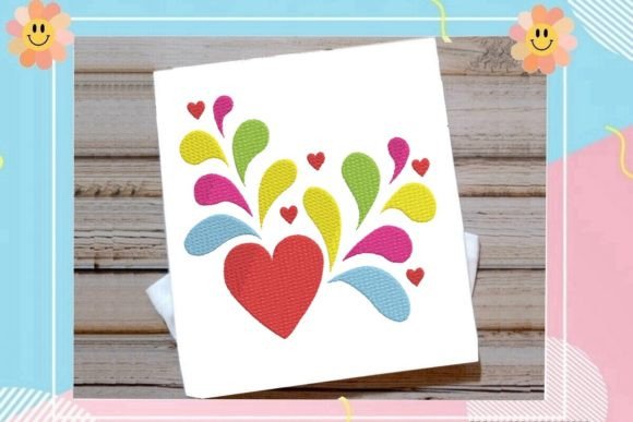 Review: Rainbow Heart Embroidery Design