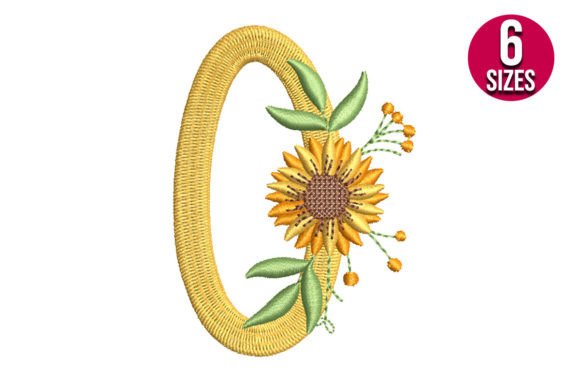 Sunflower Alphabet Number Zero